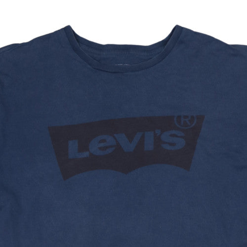 Levi's Men's Blue Logo Classic Fit Cotton T-Shirt Size L