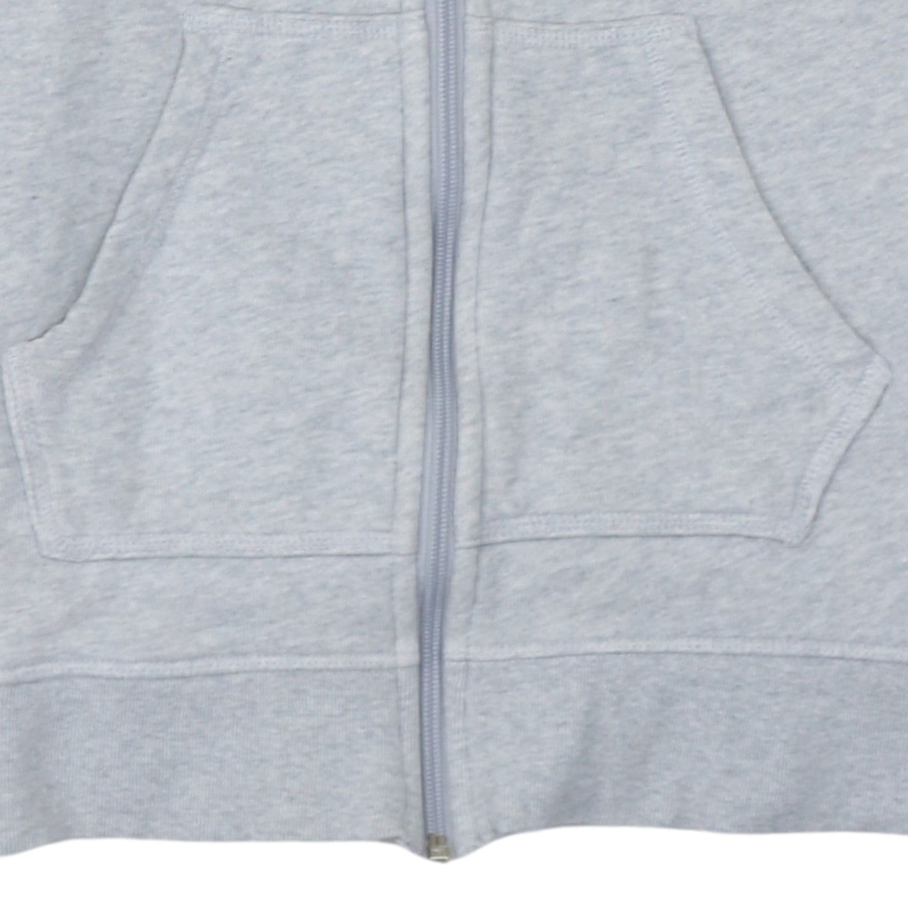 Adidas Women’s Grey Full Zip Hoodie Size 8 Classic Logo Hooded Sweatshirt