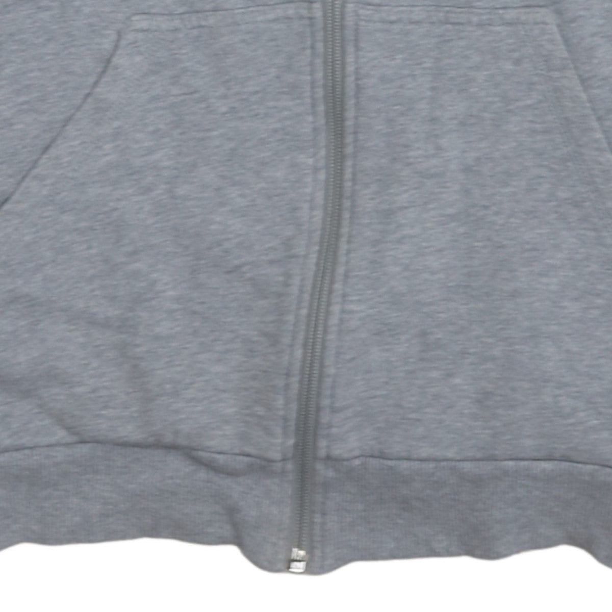Adidas Men's Grey Full Zip Hoodie Size M Sports Fleece Jacket