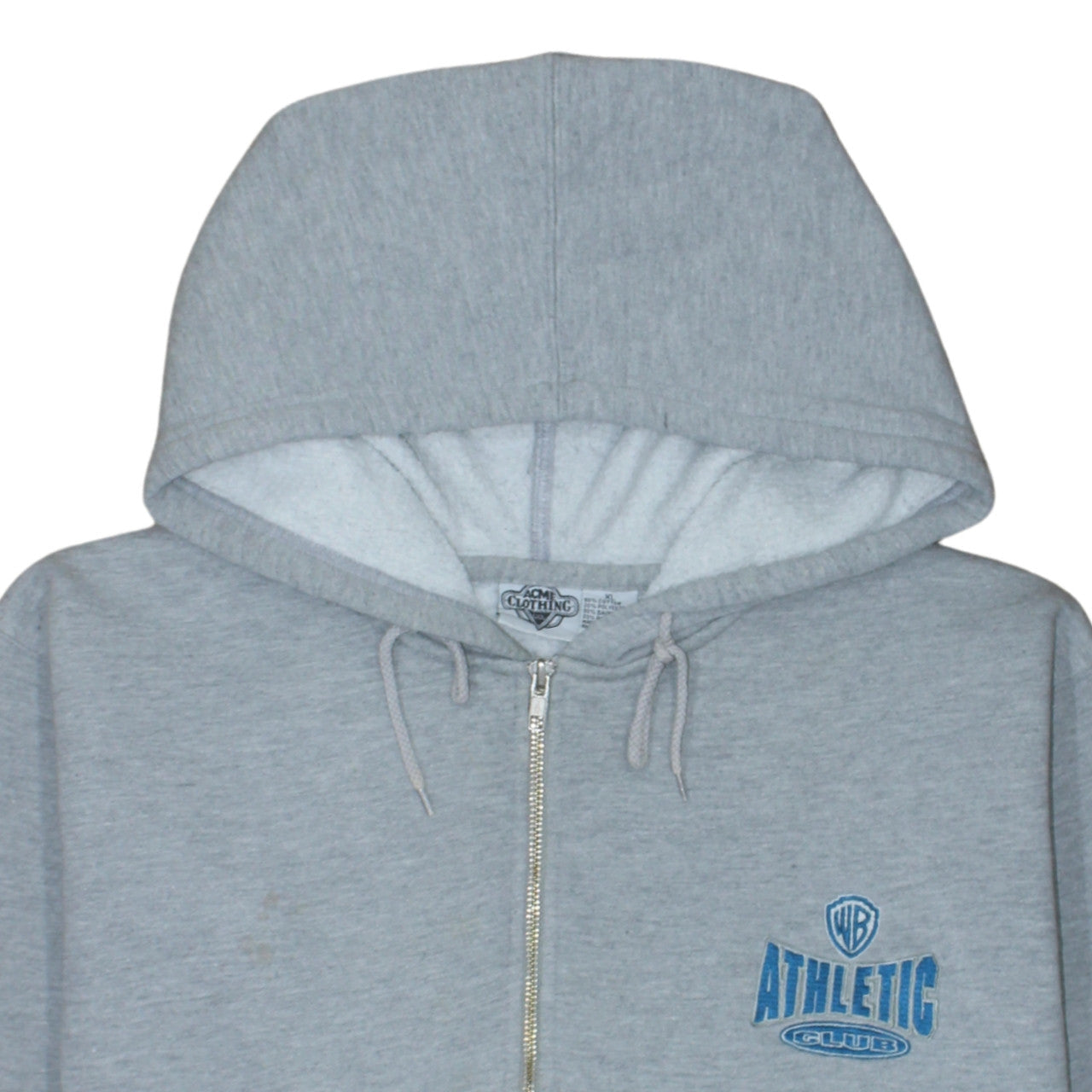 ACME Clothing Co Men's Grey XL 1/2 Zip Hoodie Looney Tunes Athletic Club