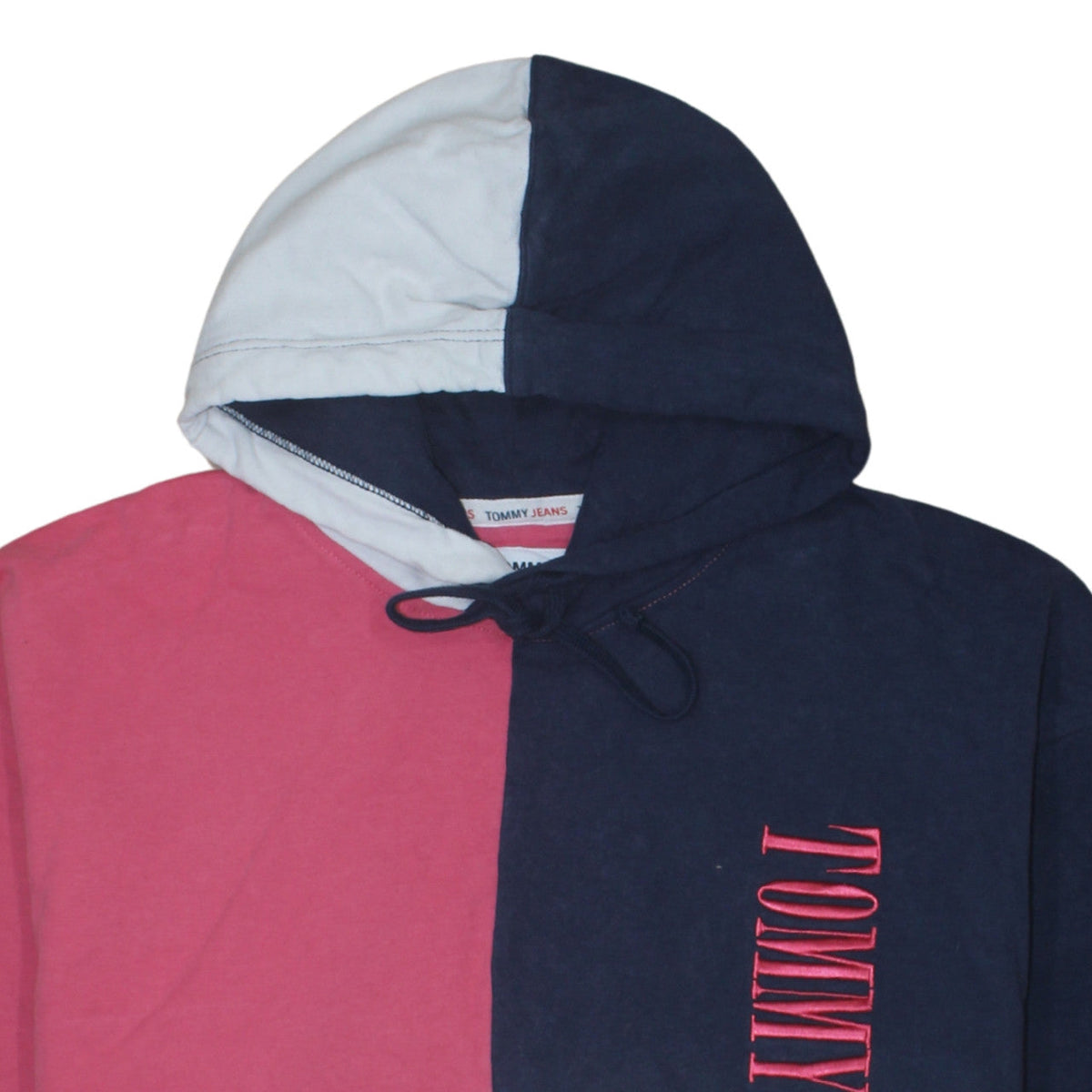 Tommy Jeans Women's Multicoloured Hooded Pullover Sweatshirt Size L