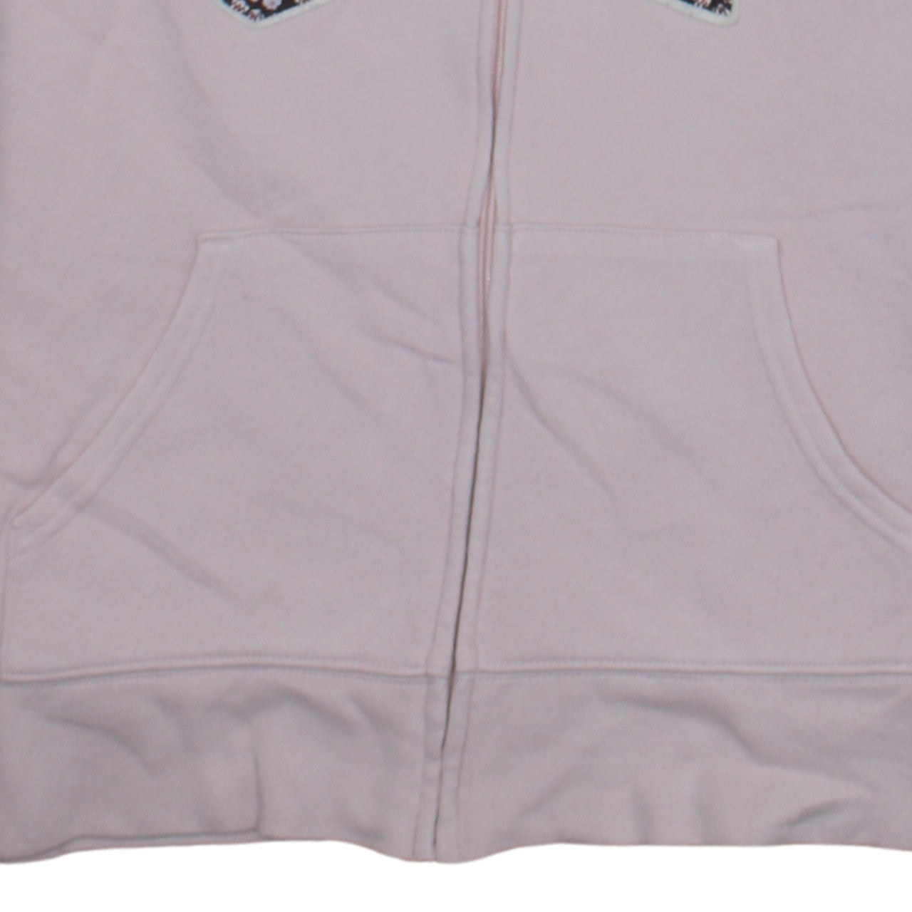 GAP Women Pink Full Zip Hoodie M Cotton Blend Graphic Logo