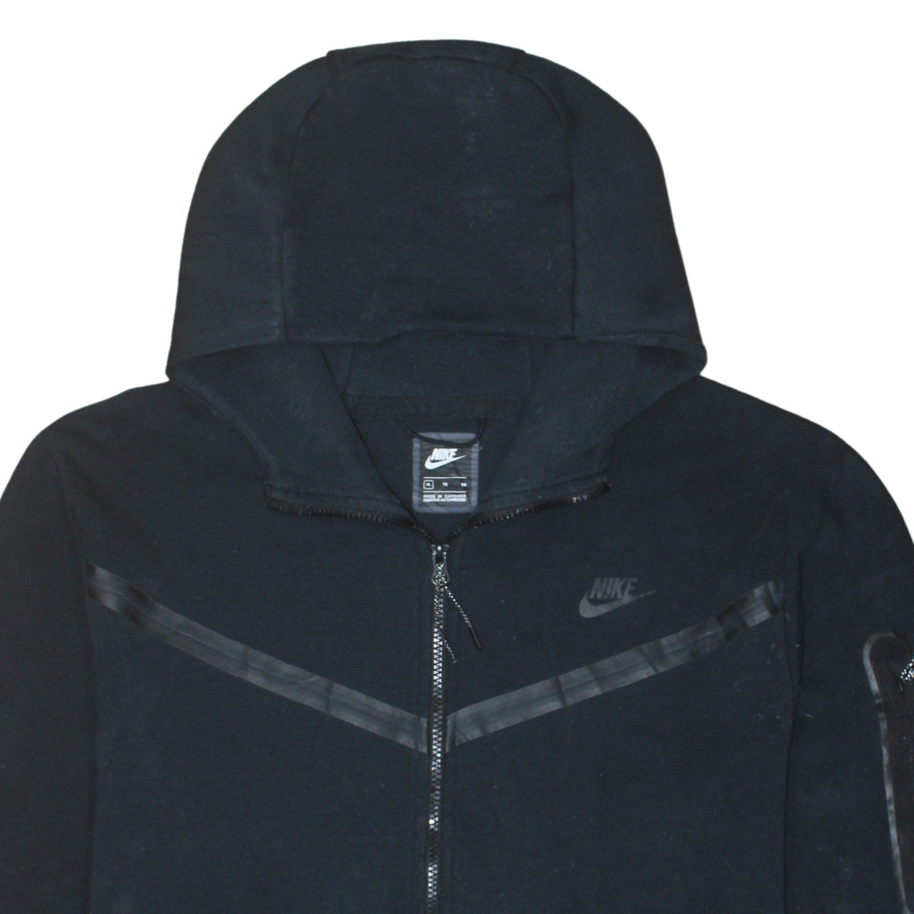 Nike Men’s Black XL Full Zip Hoodie Sweatshirt Lightweight Hooded