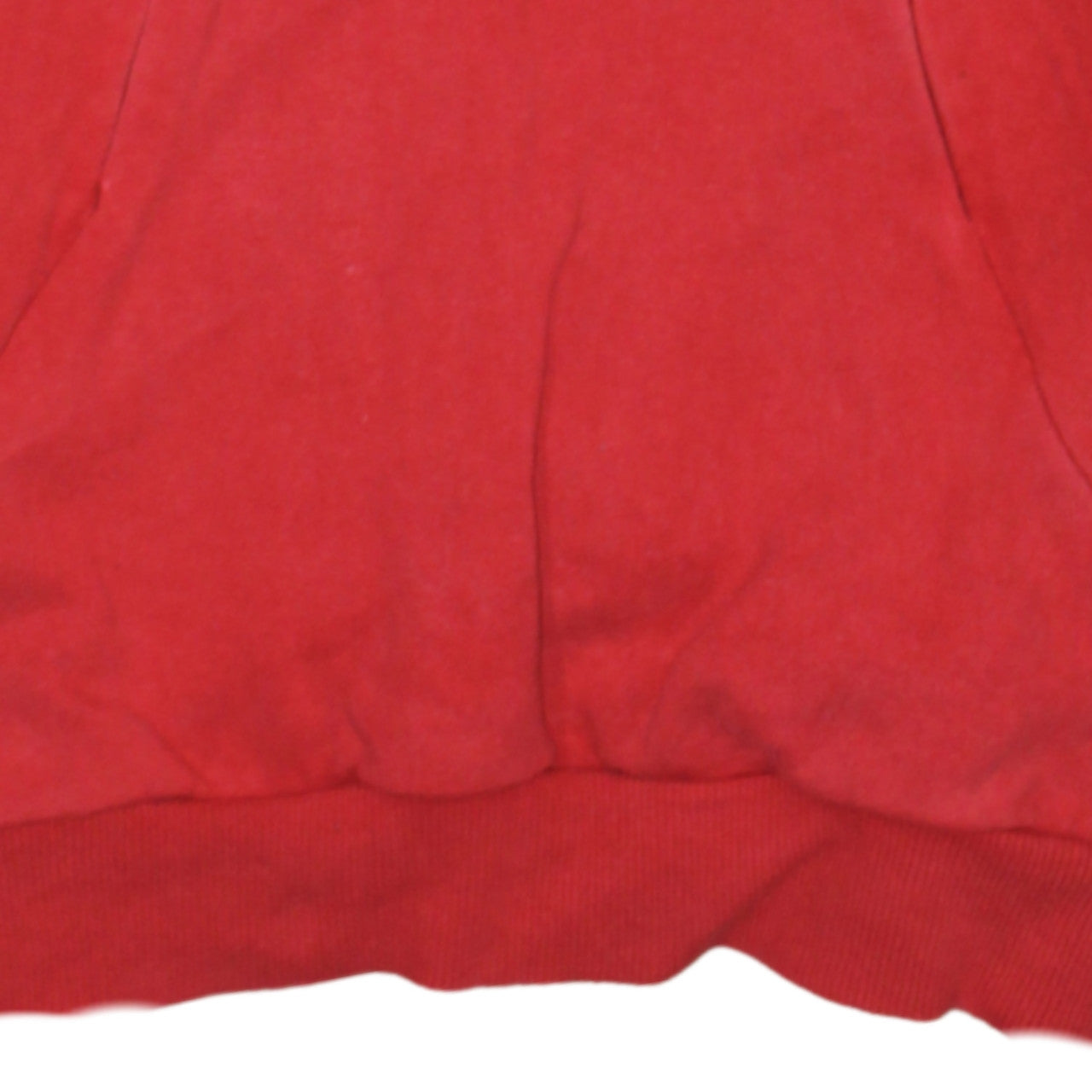 Adidas Womens Red Pullover Hoodie Size 10 Logo Print Hooded Sweatshirt