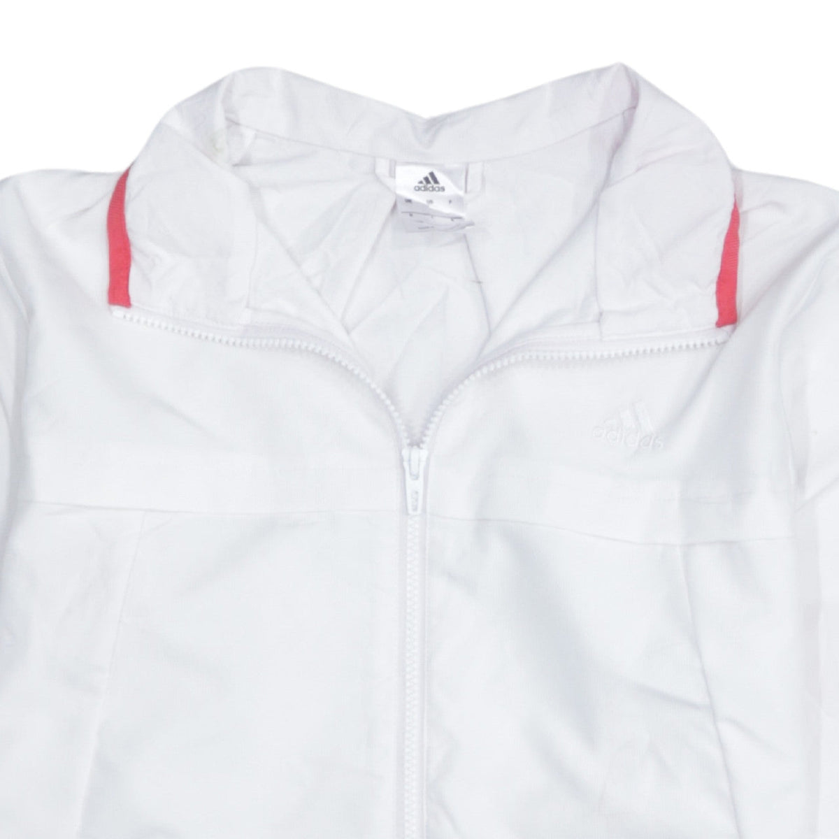 Adidas Men’s White Windbreaker Jacket L Lightweight Hooded
