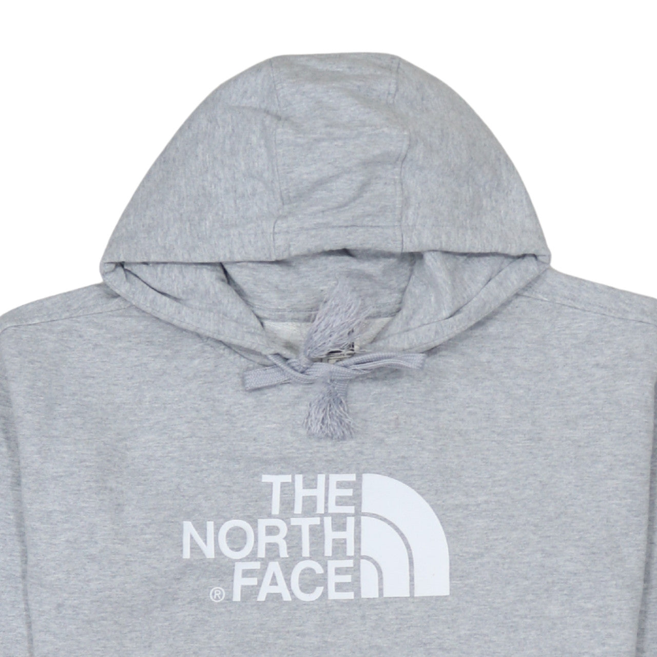 The North Face Womens Grey Pullover Hoodie Size M Cotton Blend
