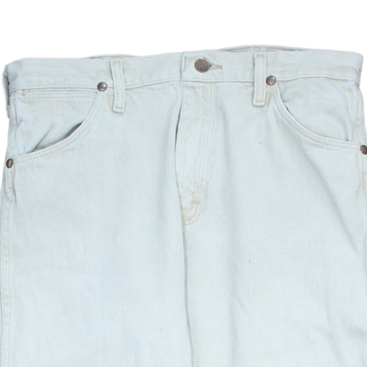 Wrangler Men Light Blue Straight Denim Jeans 32x30 Regular Fit