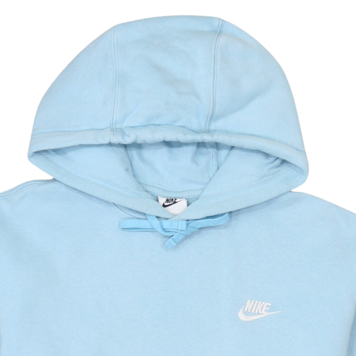 Nike Women Light Blue Pullover Hoodie Size M Cotton Blend