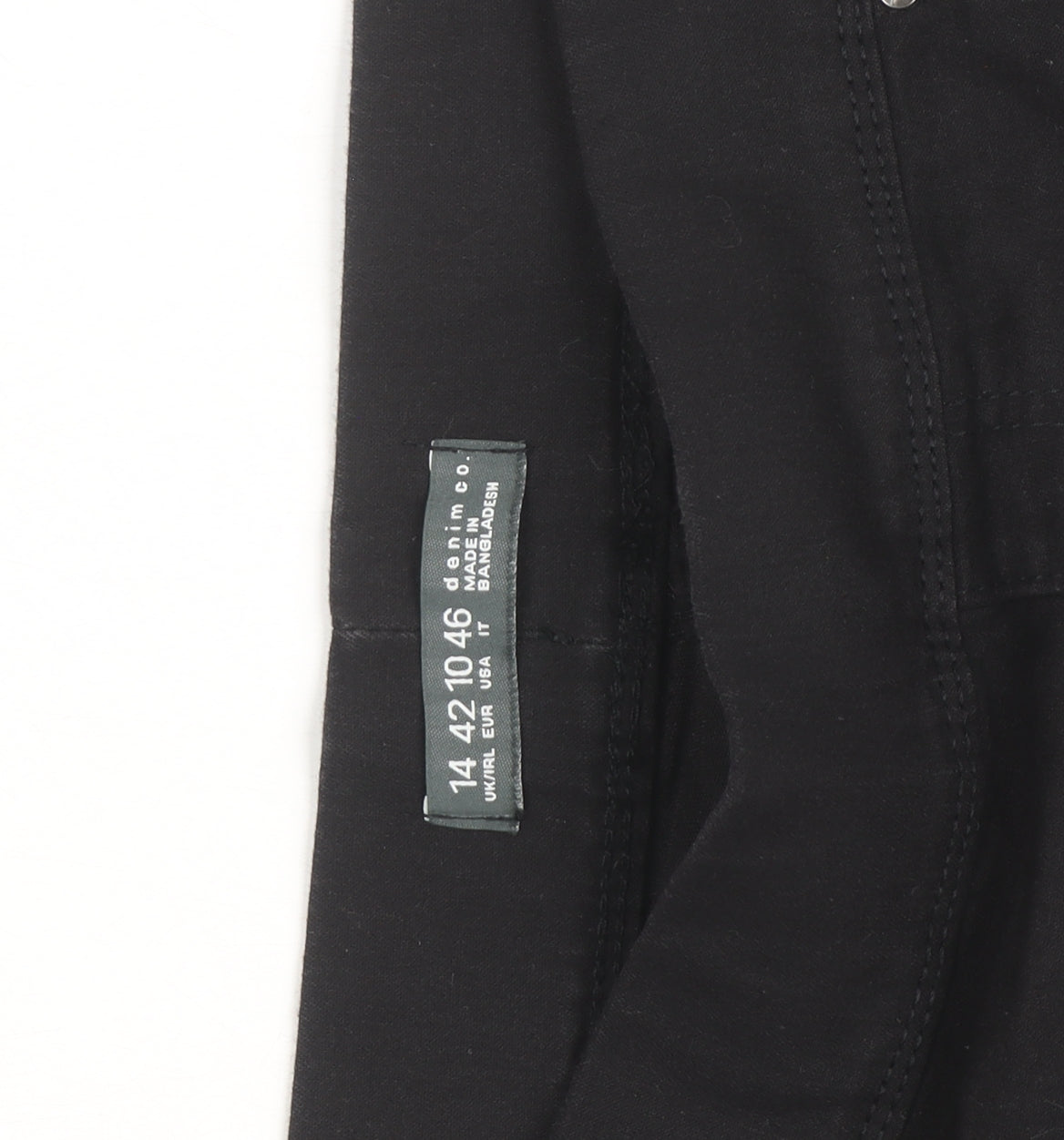 Denim Co. Women's Black Size 14 Slim Fit Jegging Jeans