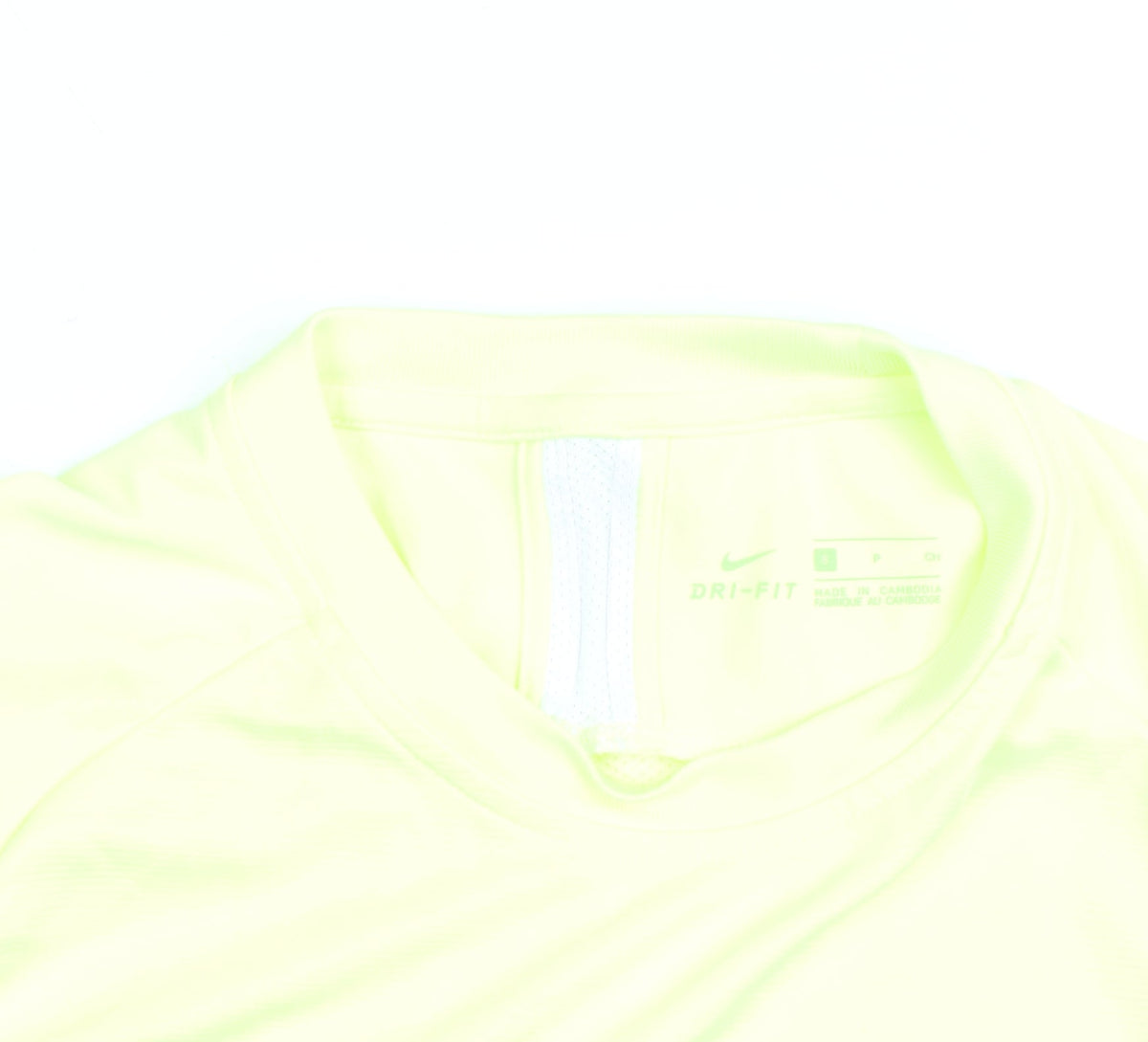 Nike Men's Yellow Dri-FIT Short Sleeve Athletic T-Shirt Size S