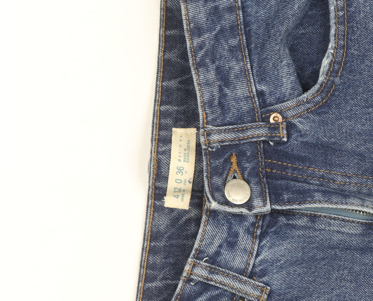 Marks & Spencer Men's Blue 36 Regular Fit Straight Denim Jeans