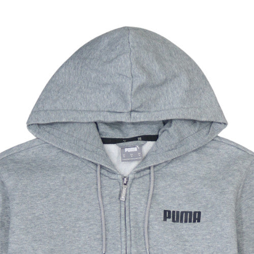 Puma Men's Grey Full Zip Hoodie Size M Regular Fit Sportswear