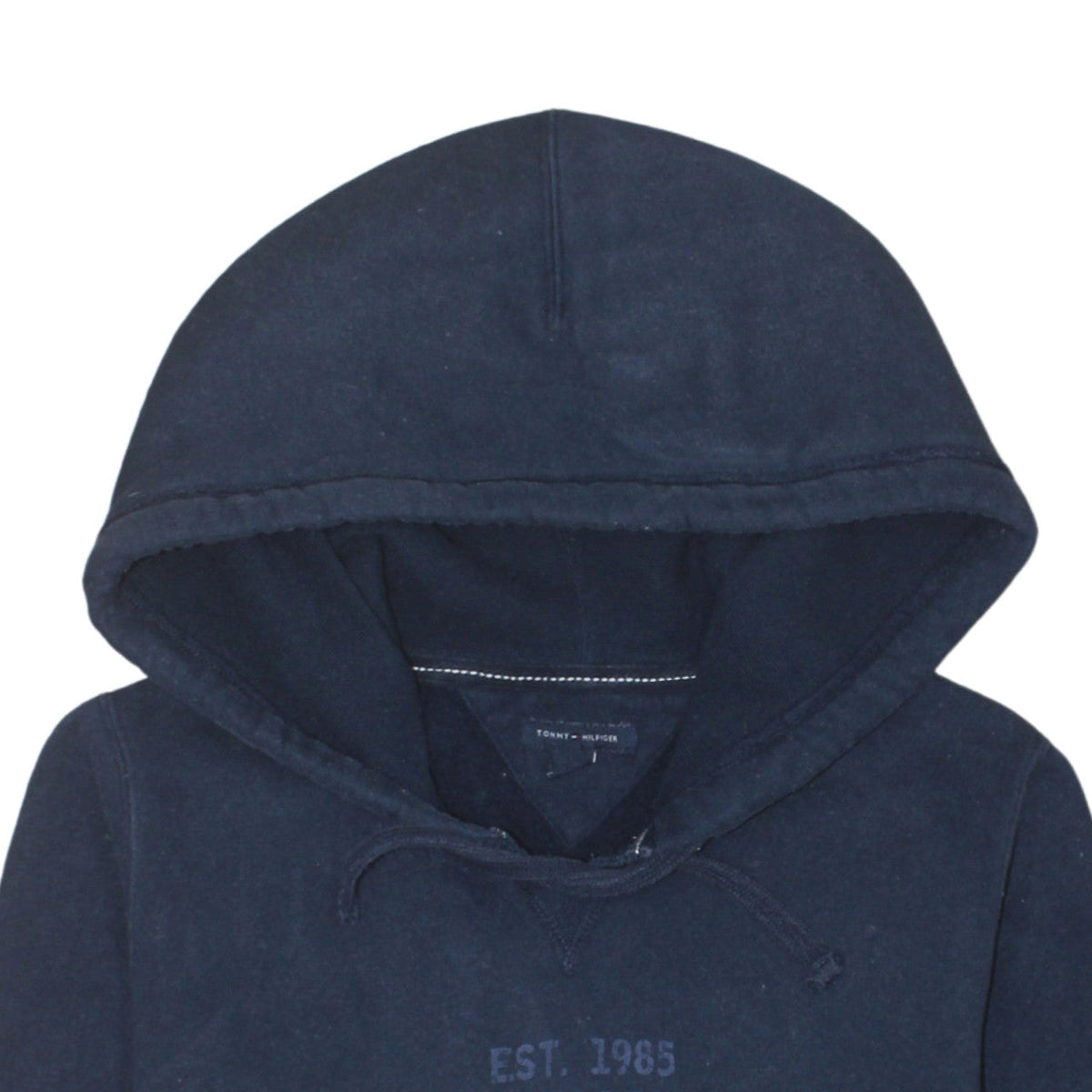 Tommy Hilfiger Men's Blue Pullover Hoodie L Classic Logo Fleece