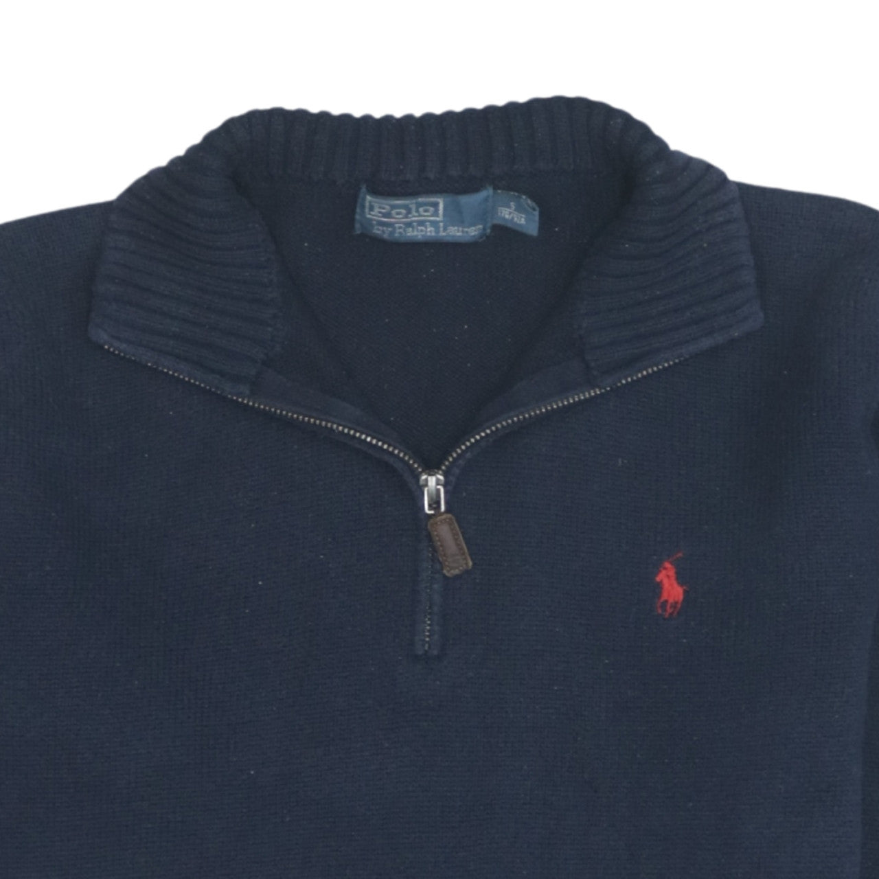 Polo Ralph Lauren Men’s Blue Cotton 1/2 Zip Jumper Size L