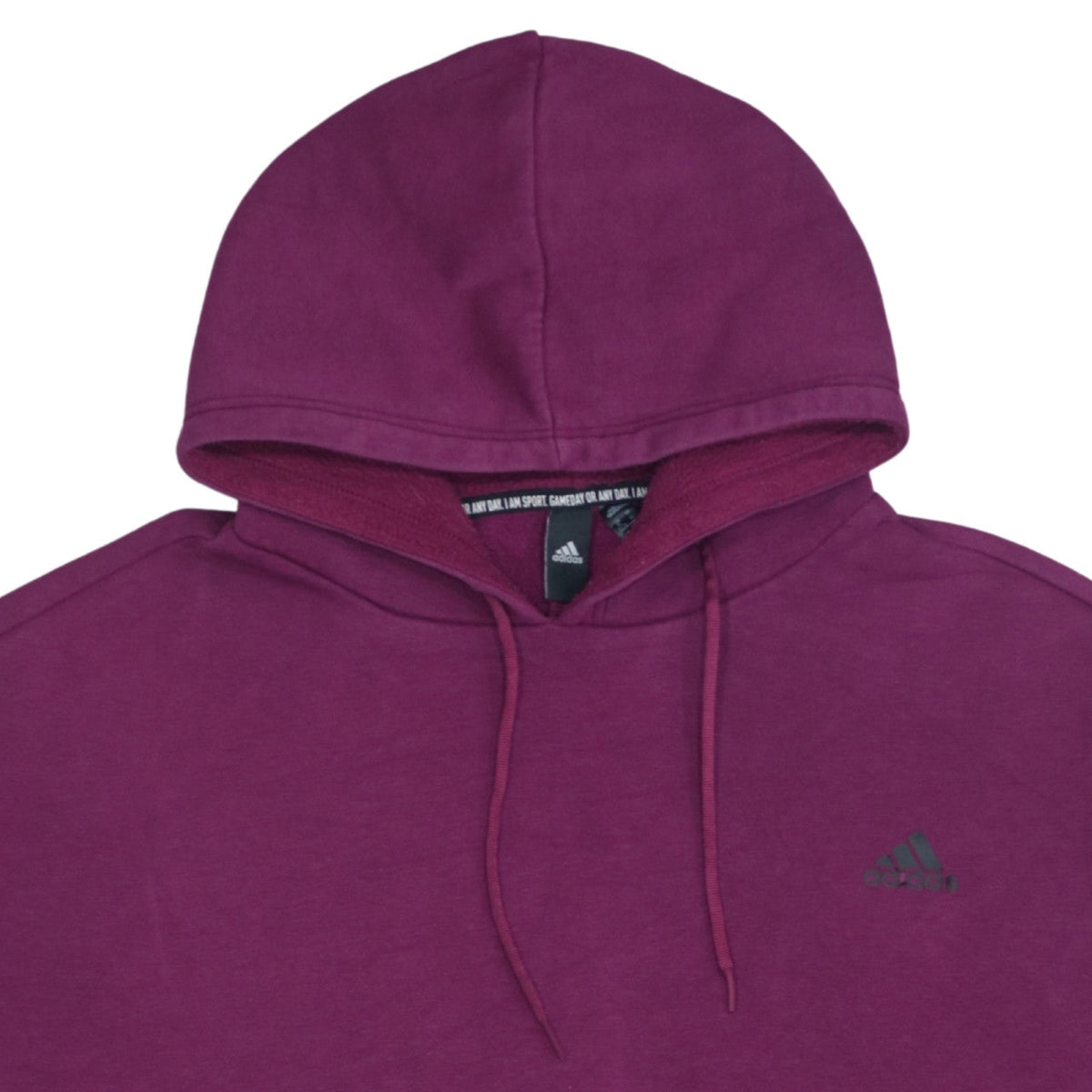Adidas Women's Purple XL Pullover Hoodie with Logo Detail