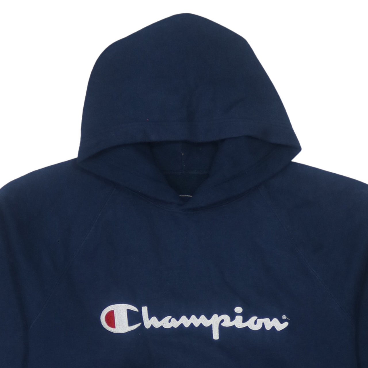 Champion Men's Blue Pullover Hoodie L Embroidered Logo
