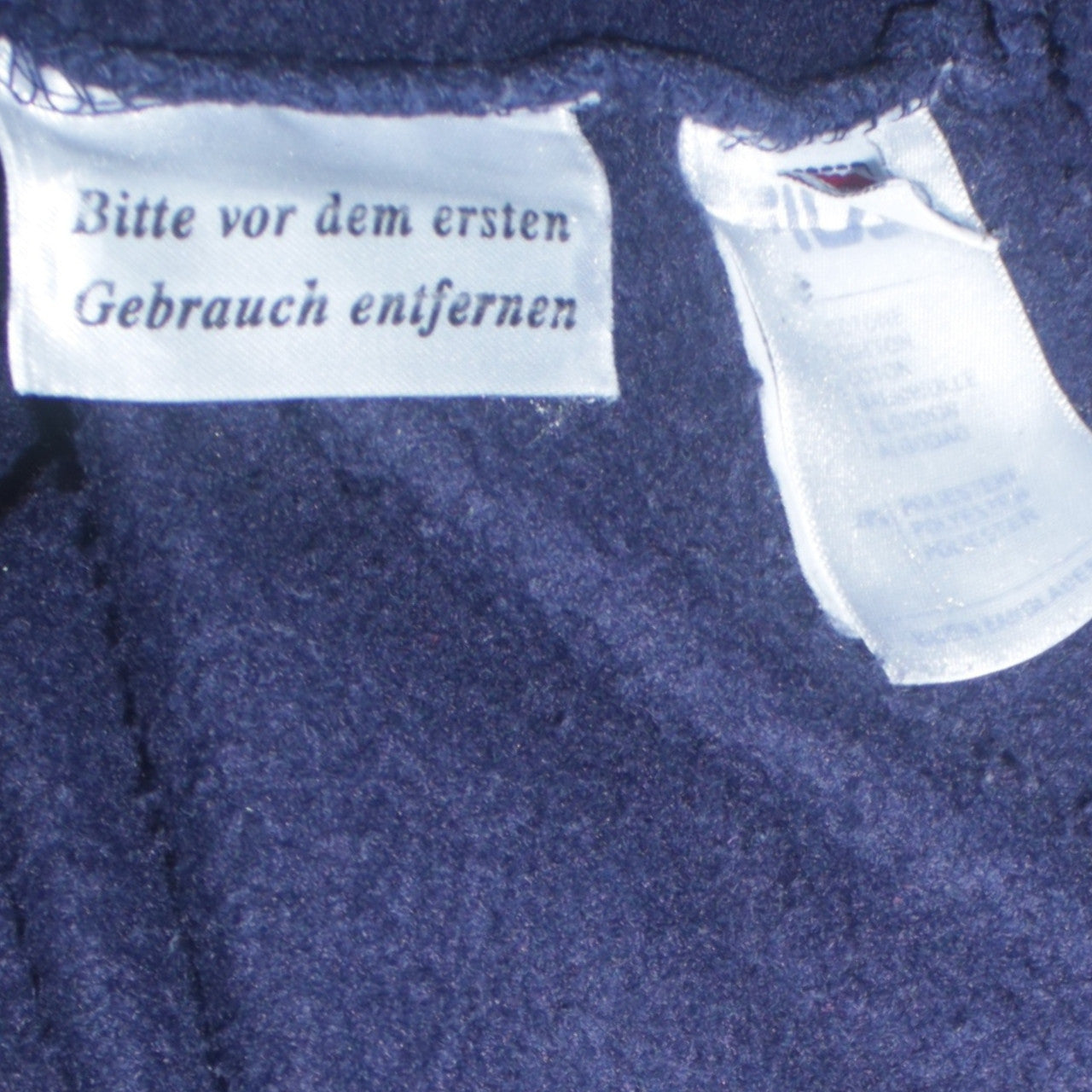 Fila Womens Navy Blue Crew Neck Logo Sweatshirt XL Cotton Blend