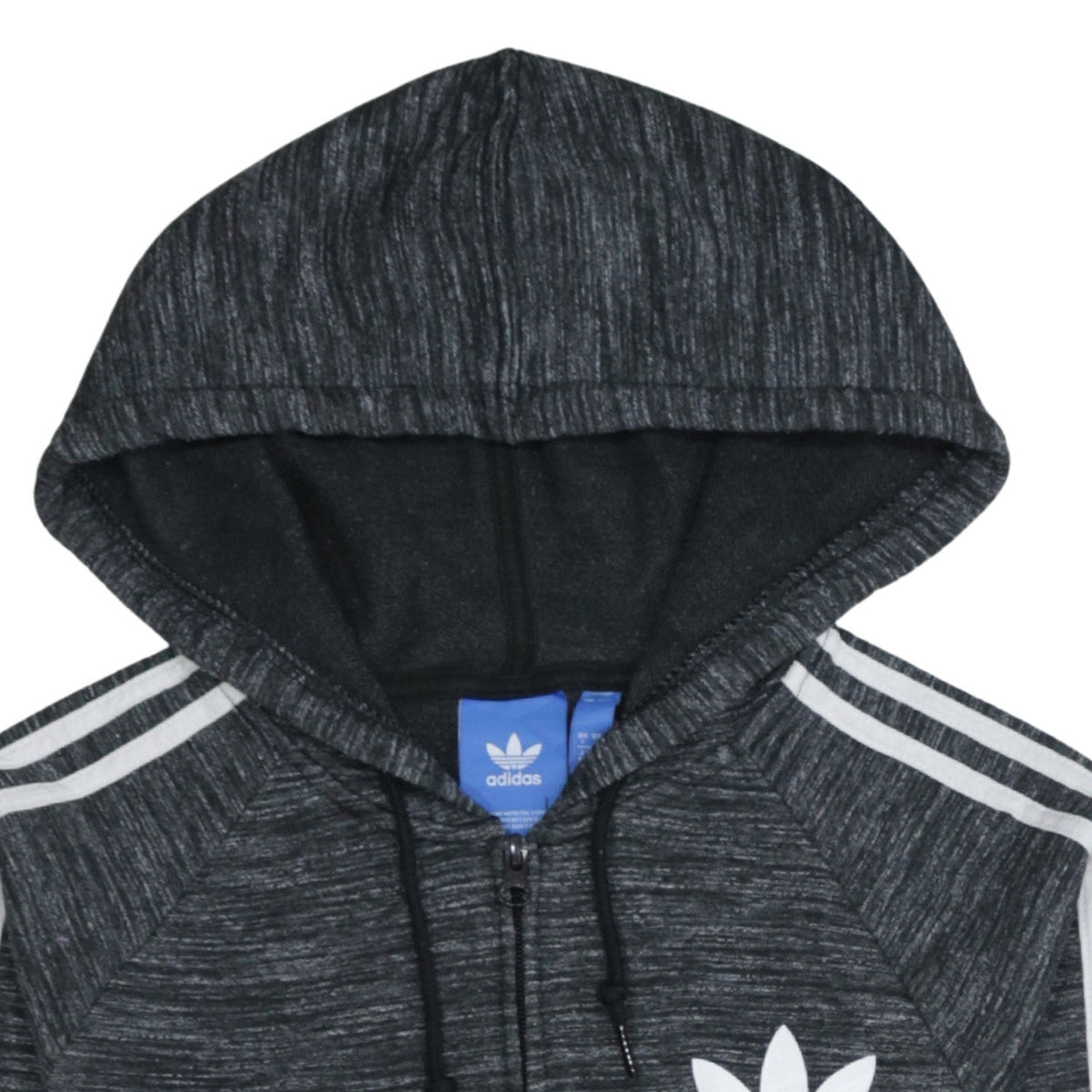 Adidas Men's Grey Full Zip Hoodie Size S Sportswear