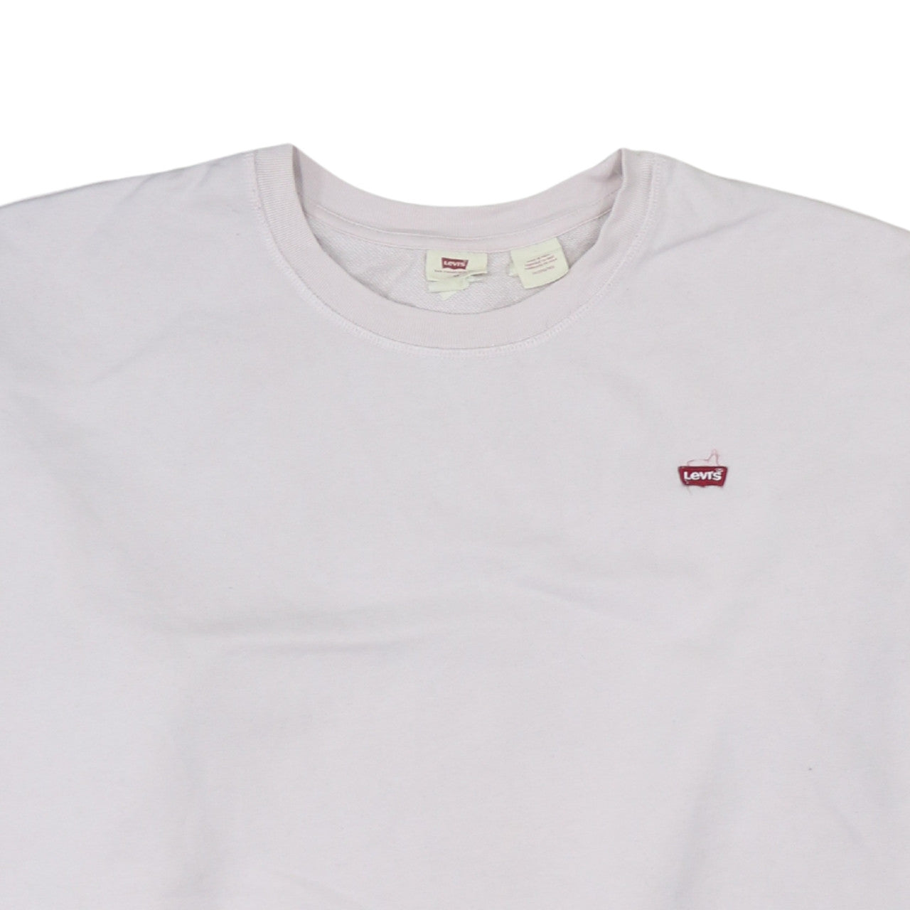 Levi's Women White Crew Neck Pullover Sweatshirt Size 3XL