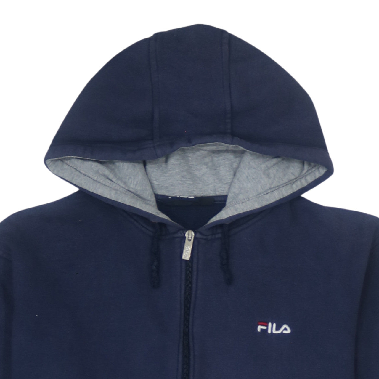 Fila Boys Blue XL Full Zip Hoodie Sweatshirt Cotton Blend Logo