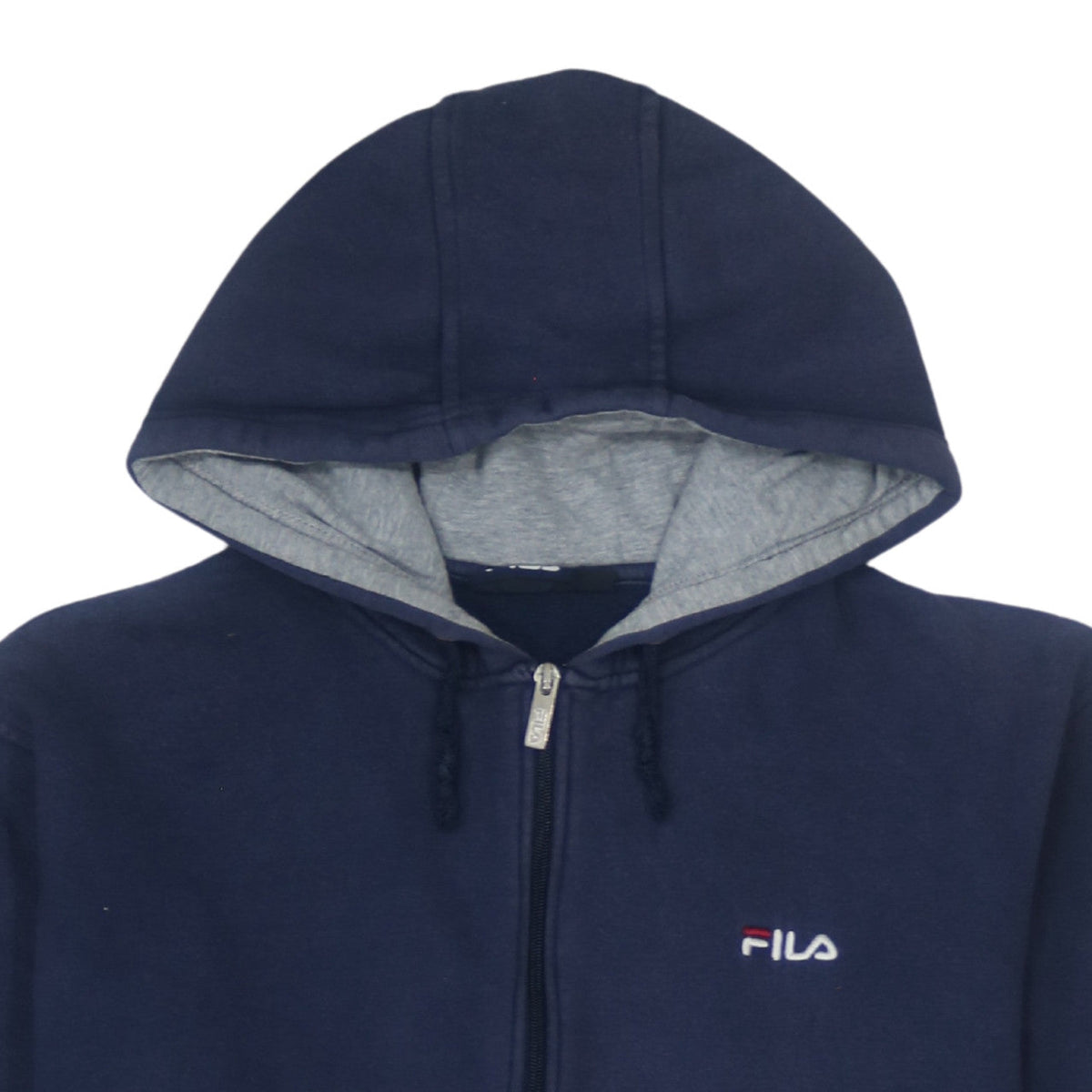 Fila Boys Blue XL Full Zip Hoodie Sweatshirt Cotton Blend Logo