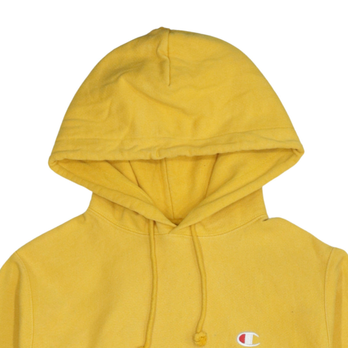 Champion Men’s Yellow Reverse Weave Pullover Hoodie Small