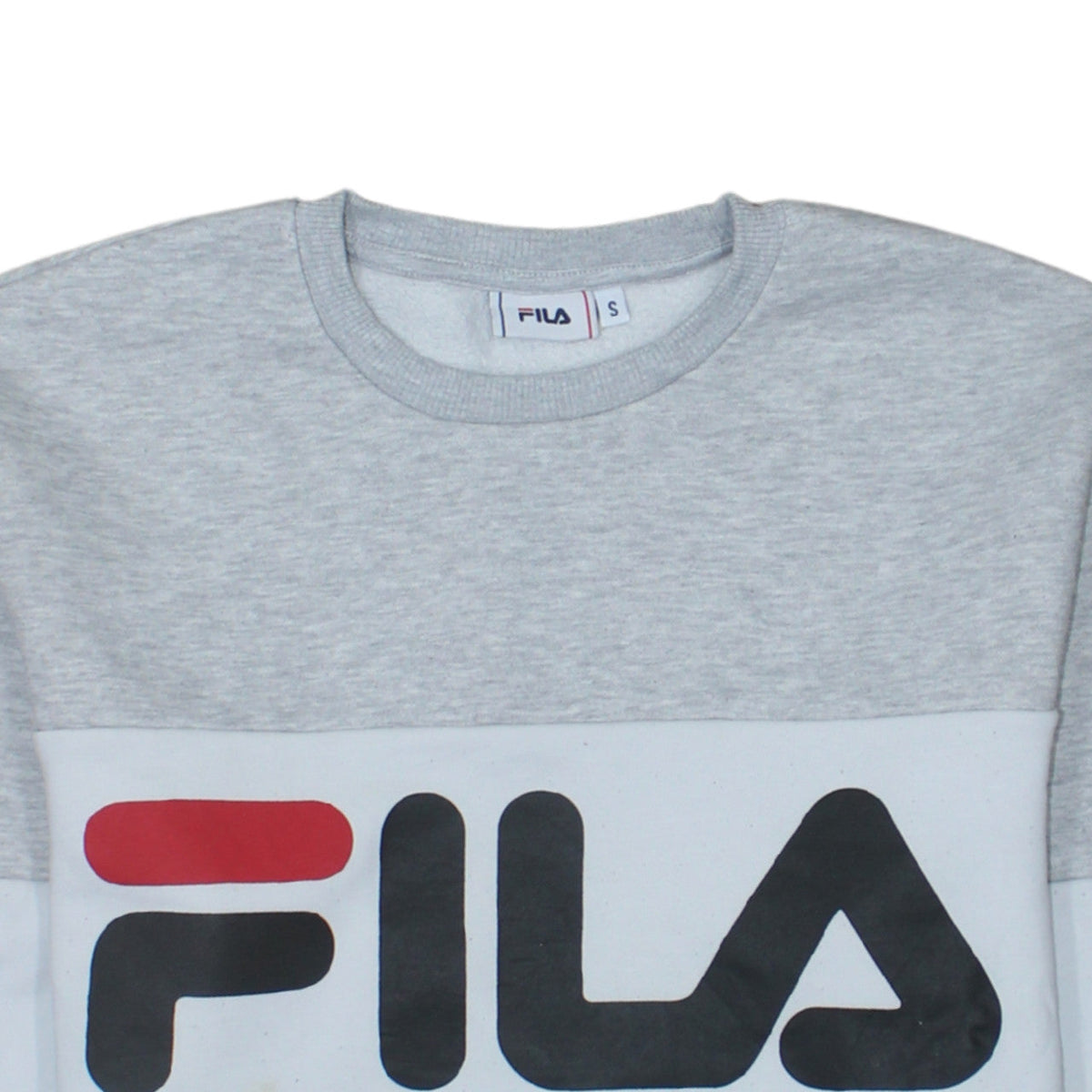Fila Men's Grey Crew Neck Logo Sweatshirt Size S