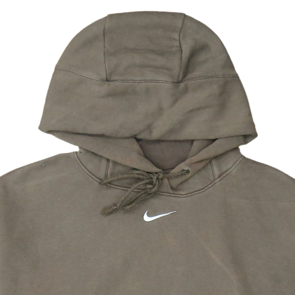 Nike Men's Brown Pullover Hoodie M Regular Fit Sports Style