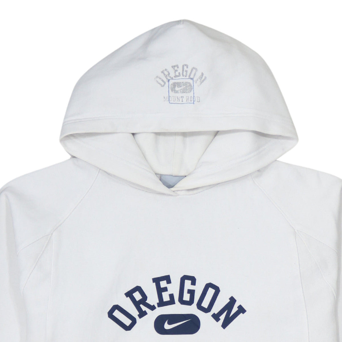 Nike Boys White Oregon Pullover Hoodie Size 12-13 Years Fleece Lined