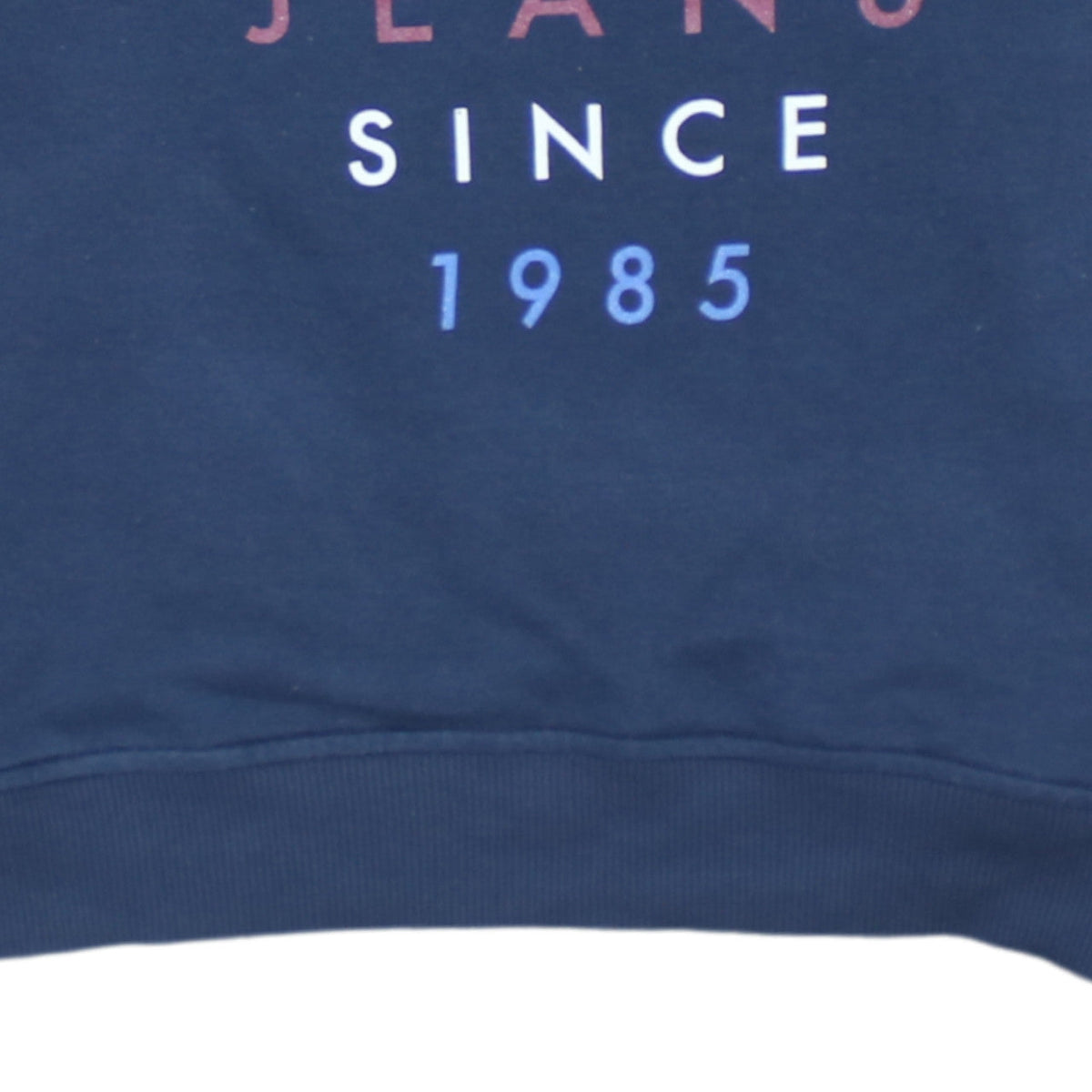 Tommy Jeans Womens Navy Blue Cotton Crew Neck Sweatshirt M