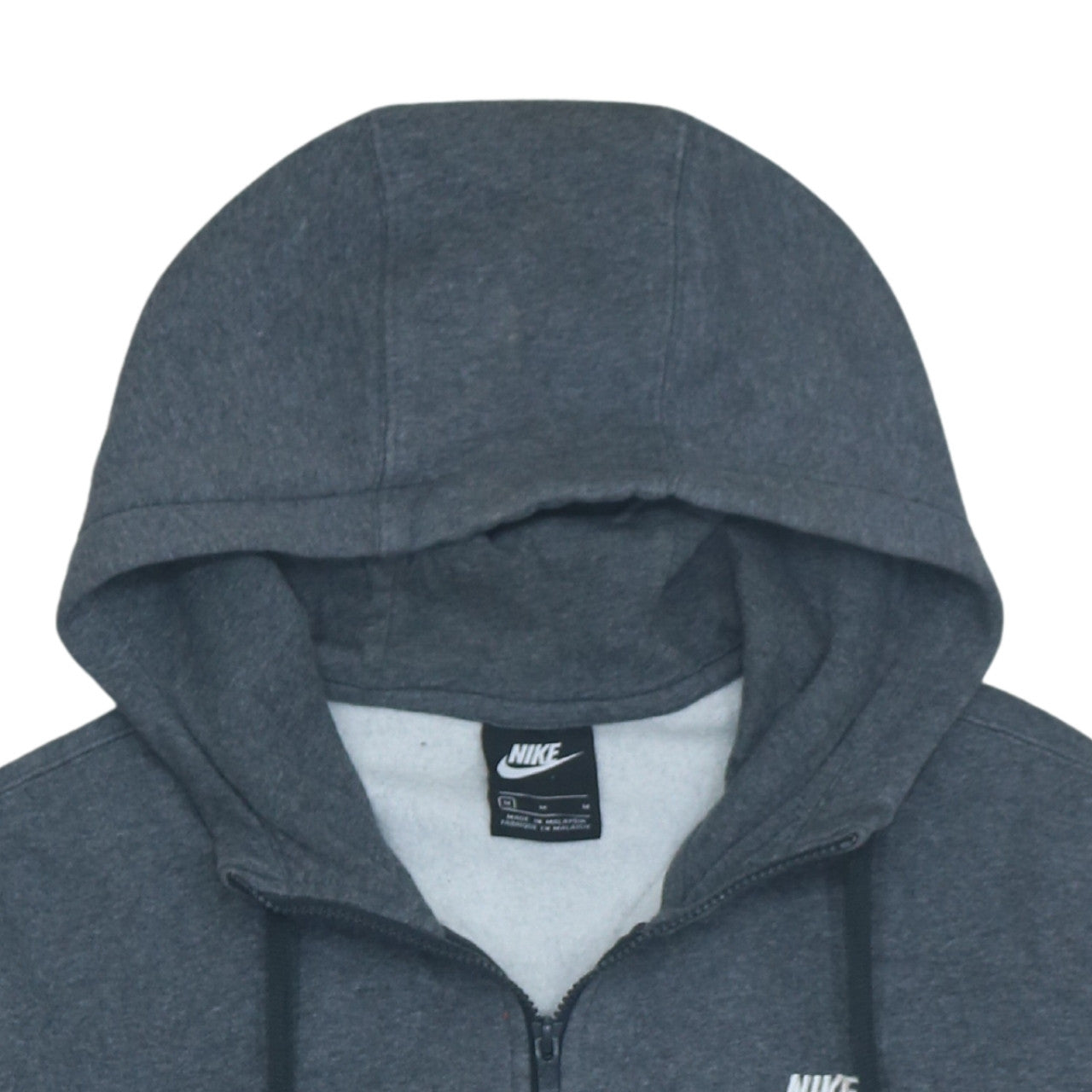 Nike Men's Grey Full Zip Hoodie Size M Regular Fit