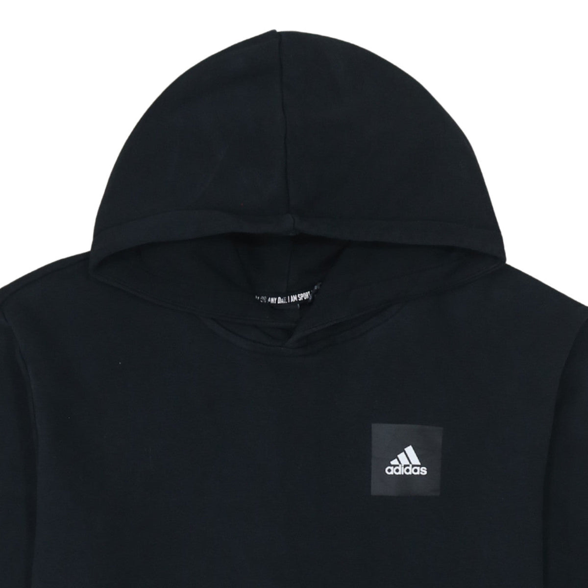 adidas Men's Black Pullover Hoodie Medium Graphic Sportswear