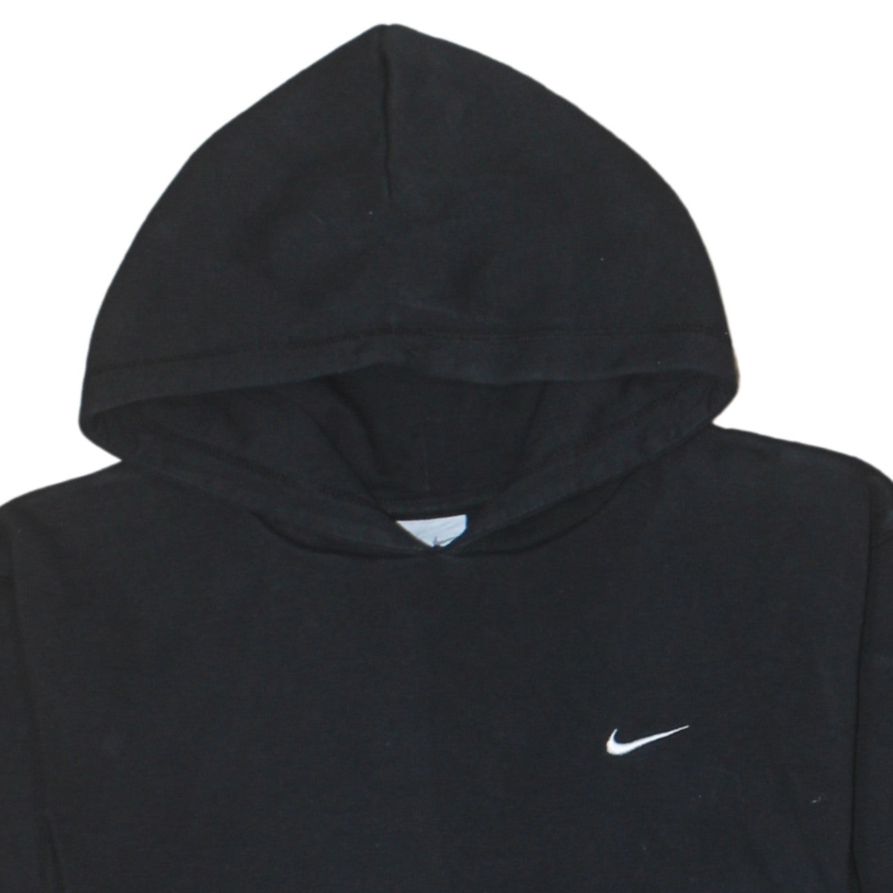 Nike Boys Black Pullover Hoodie Sweatshirt Size L Fleece Lined Casual