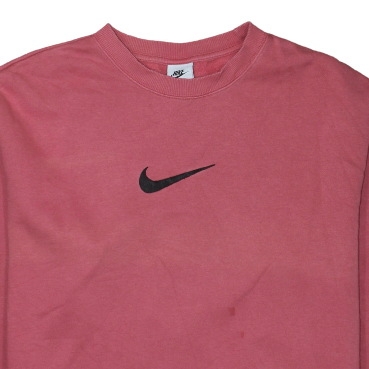 Nike Womens Pink Crew Neck Pullover Sweatshirt Small Cotton Blend
