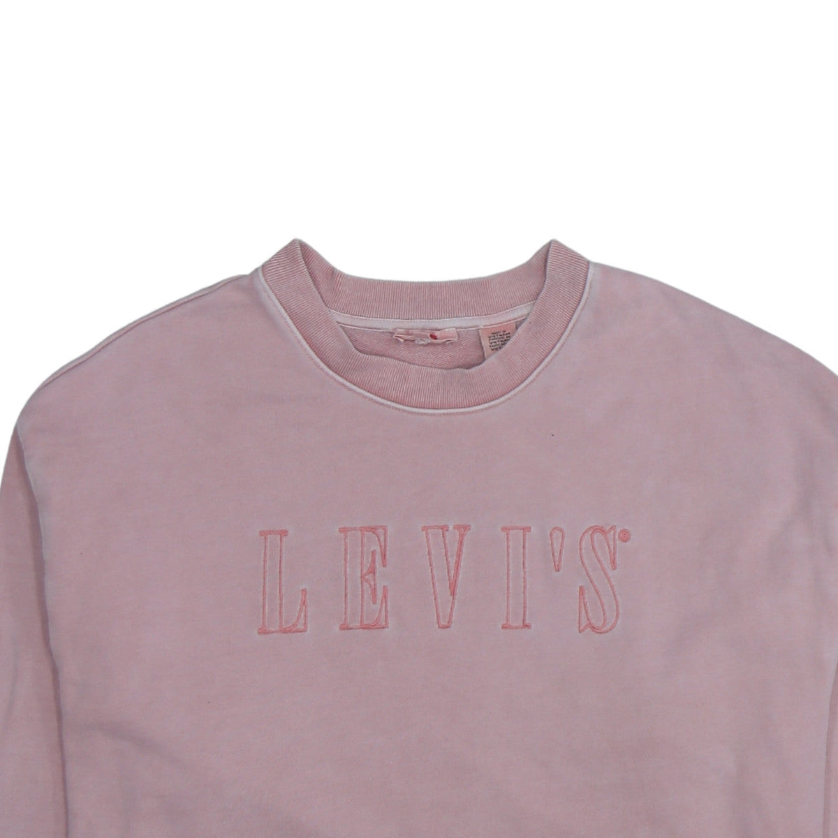 Levi's Women's Pink Crew Neck Pullover Sweatshirt Medium