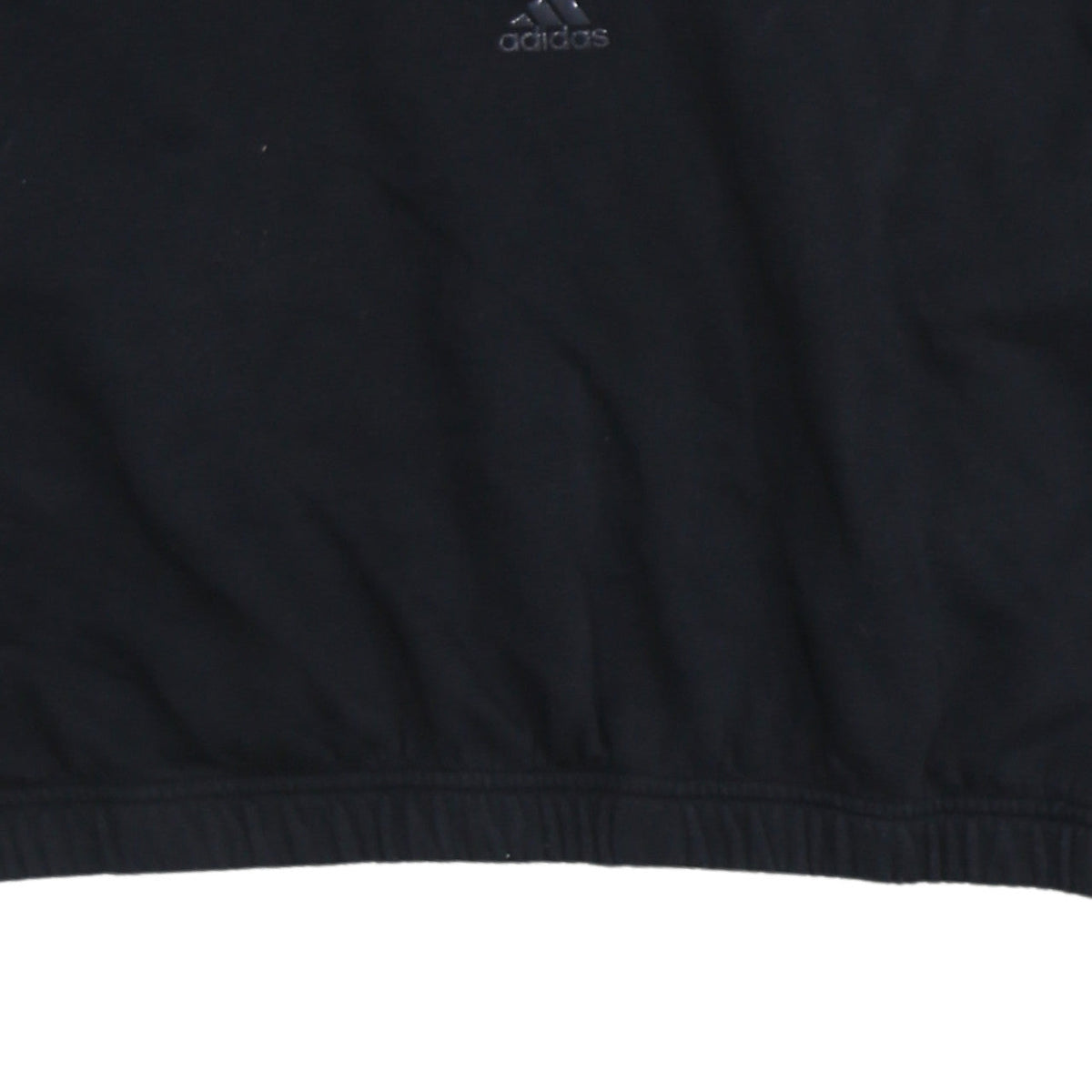 Adidas Women Black 1/4 Zip Pullover Sweatshirt UK 16-18 Activewear