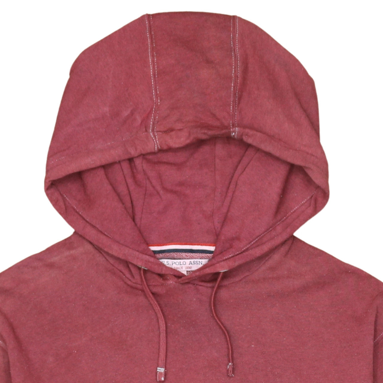 U.S. Polo Assn. Men's Red Pullover Hoodie 2XL Logo Sportswear