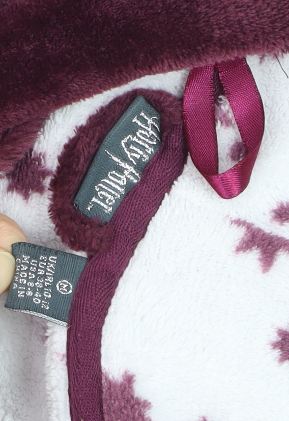 Harry Potter Girls Red Hooded Velour Robe 12 Years Winter Belted Hogwarts Nightwear