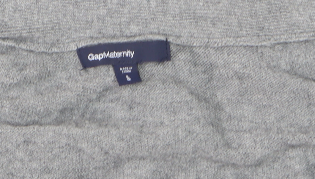 Gap Maternity Grey V-Neck Long Sleeve Cardigan Women's S