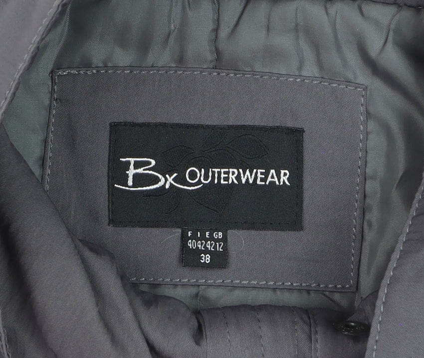 Bx Outerwear Men's Grey Polyester Parka Coat Size 38 Regular