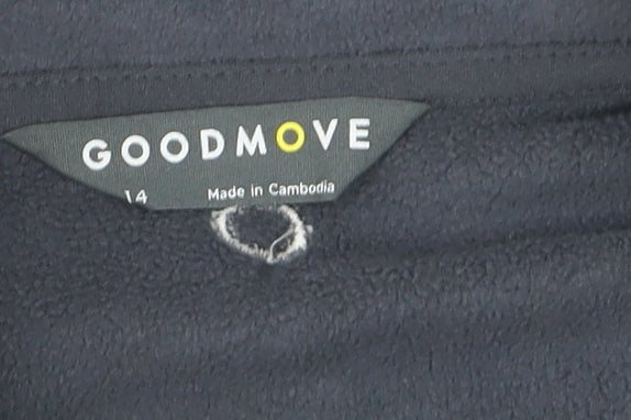 Marks and Spencer Goodmove Women's Navy Fleece Full Zip Sweatshirt Size 14