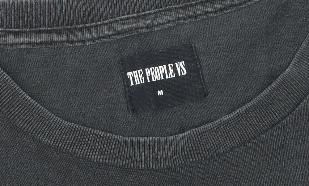 The People Vs Men's Black Graphic Eagle T-Shirt Medium