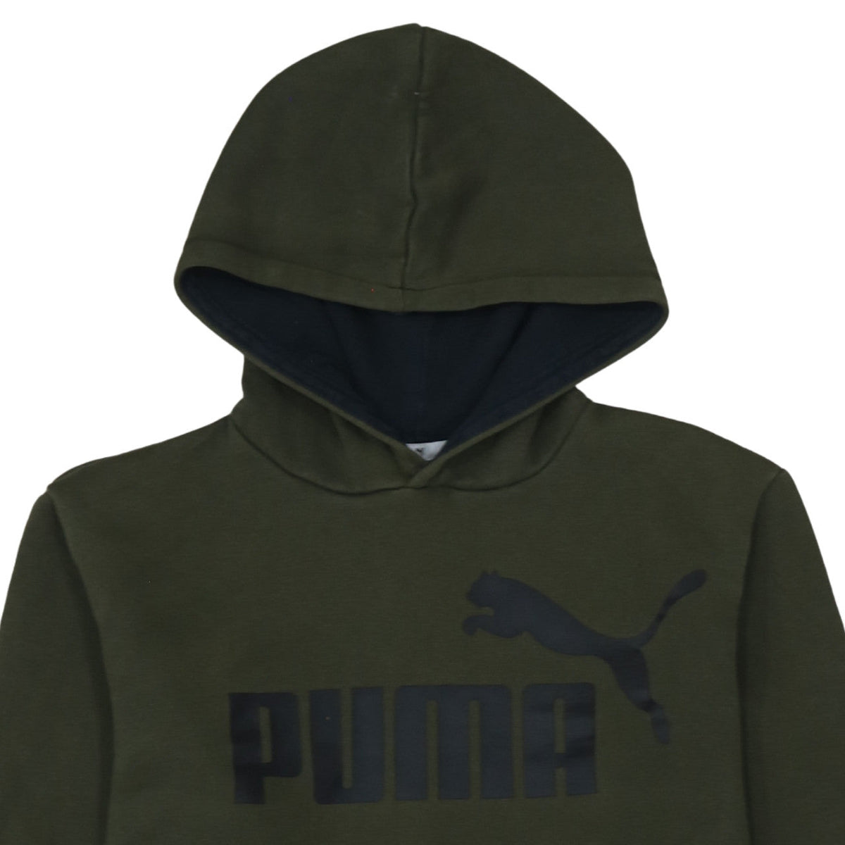 Puma Boys Green Pullover Hoodie Sweatshirt Size 9 Classic Fit