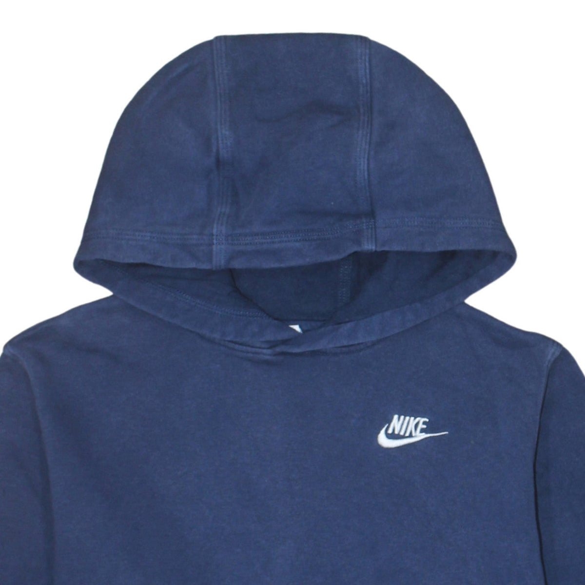 Nike Boys Blue Pullover Hoodie Sweatshirt L 147–158cm Fleece Logo