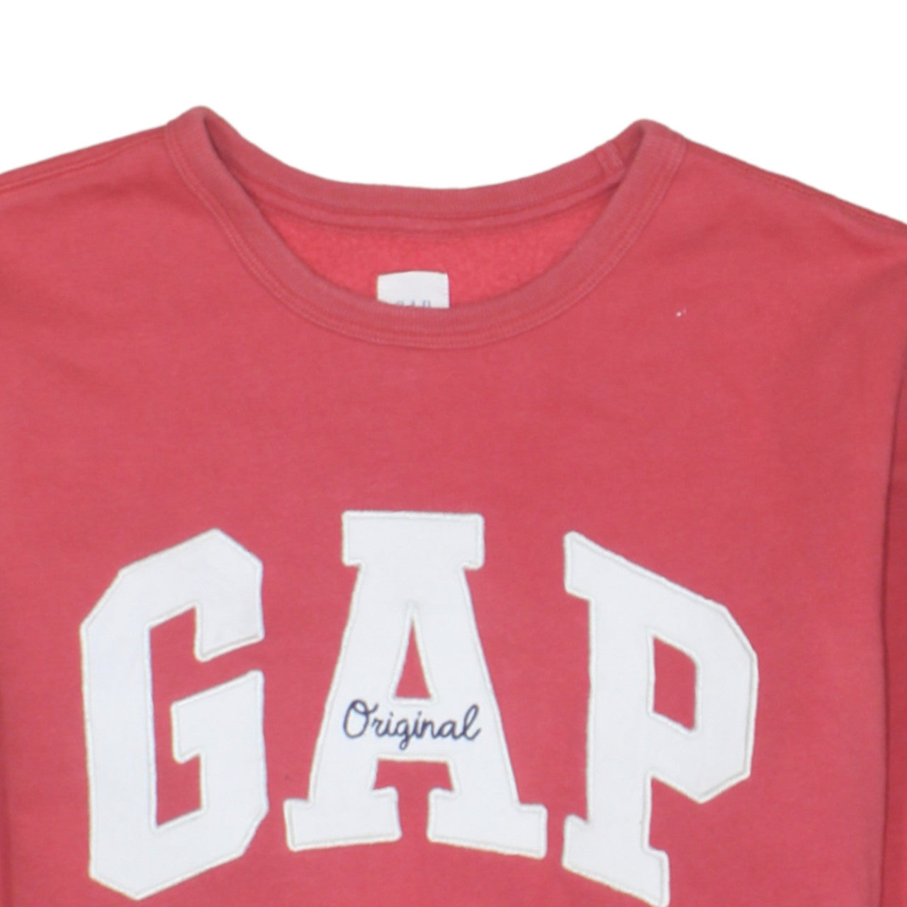 Gap Womens Pink Logo Crew Neck Pullover Sweatshirt M