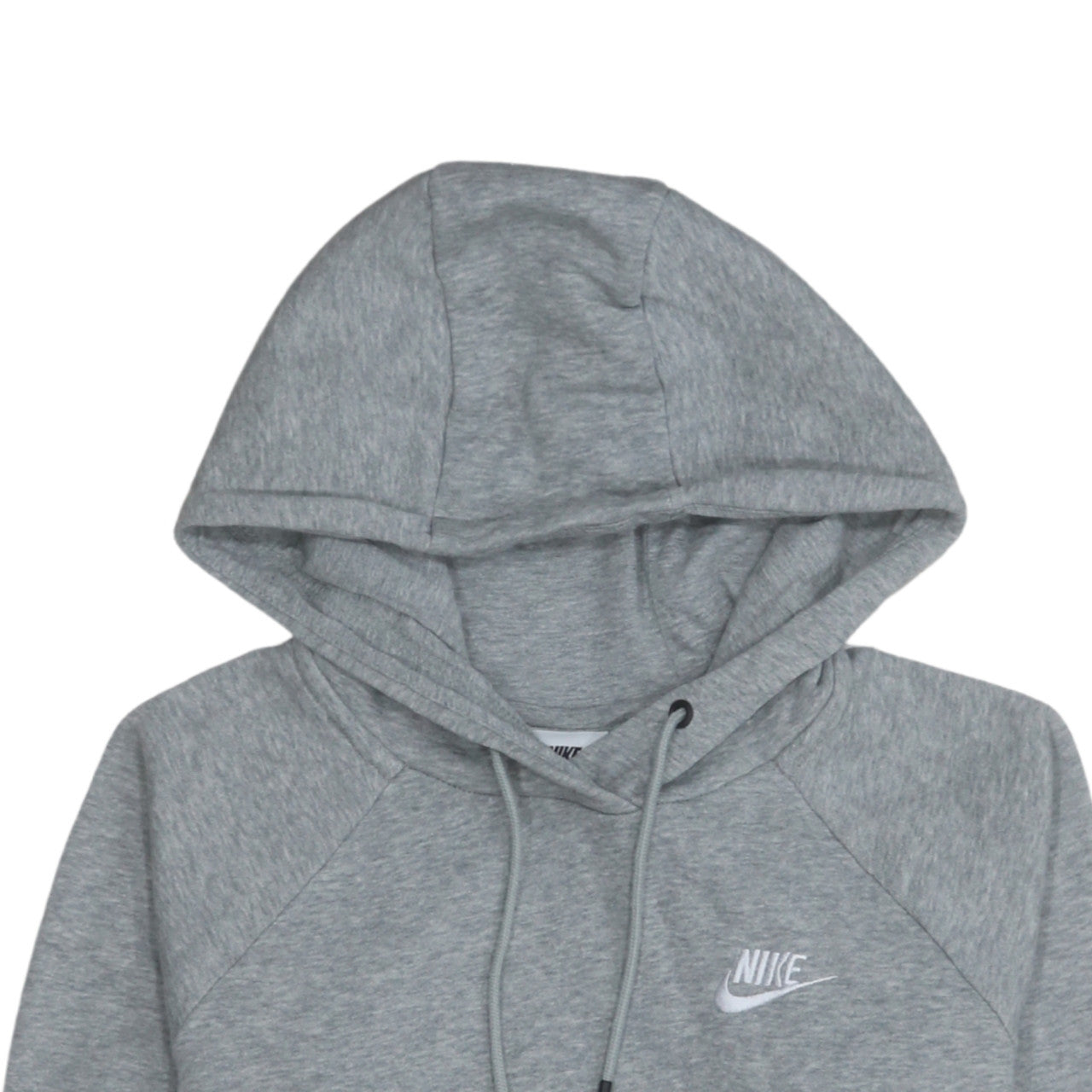 Nike Women Grey Small Pullover Hoodie Sweatshirt Cotton Blend