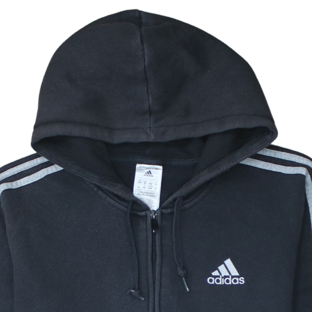 Adidas Men's Black Full Zip Hoodie Size M Sportswear Fleece