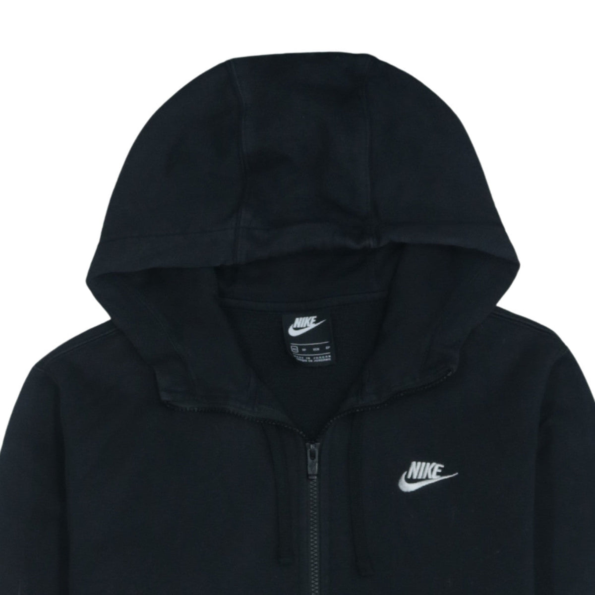 Nike Men's Black XS Full Zip Fleece Hoodie Sweatshirt