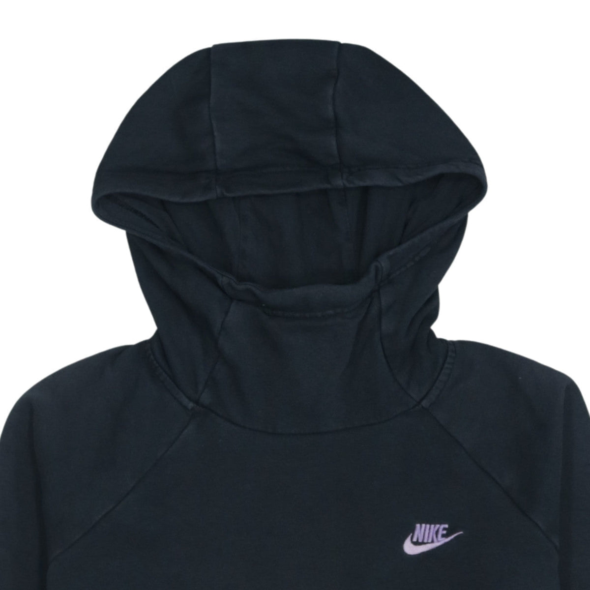 Nike Women's Black Medium Pullover Hoodie – Lightweight Cotton Blend