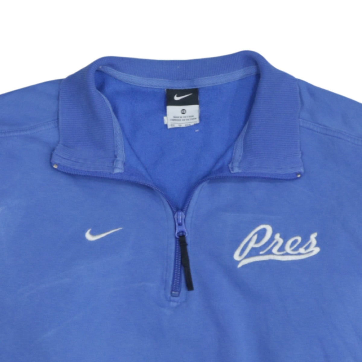 Nike Men's Blue XS 1/2 Zip Sweatshirt Fleece Embroidered Logo